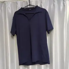 極美品5351 POUR LES HOMMES スキッパーポロシャツ サイズ48のサムネイル