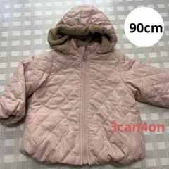 3can4on リバーシブルアウター　90cm ピンク