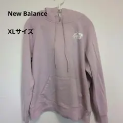New Balance 薄紫 フード付きパーカー 日本サイズ XL