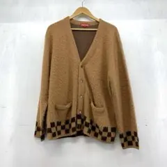 68◇Supremeブラッシュドチェッカーボードカーディガン② TS0415-4 68◇Supremeブラッシュドチェッカーボードカーディガン② TS0415