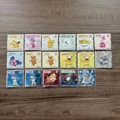 ポケモンウエハースシール　14種類セット まとめ売り17枚のサムネイル