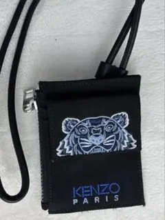 KENZO ケンゾー タイガー 刺繍 ネックウォレット コインケース ブラックのサムネイル