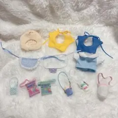ぬいぐるみ用 洋服 スタイ バッグ 哺乳瓶 アクセサリー 12点セット ぬい活