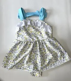 花柄フリルワンピース水着　女の子用　90cm