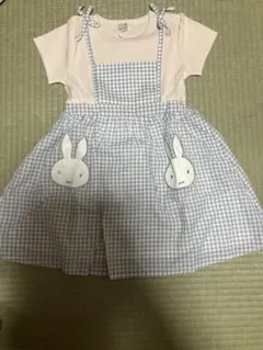 ミッフィー半袖ワンピース 120センチ プティマイン 新品未使用タグ付き