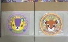 あつまれどうぶつの森　ガシャポン　あつ森　クリアラバーコースター2個　パッチ