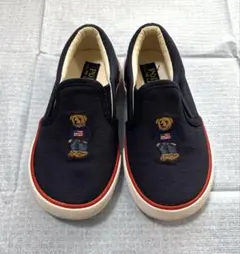 POLO ラルフローレン　スリッポン　ポロベア　ネイビー　　17.0cm
