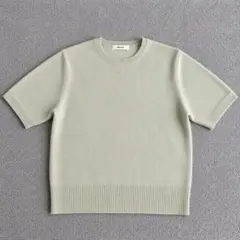ebure カシミヤ混 半袖ニット ライトグリーン　ロンハーマンのサムネイル