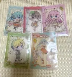 初音ミク フリューくじ G賞 クリアカード 5枚セット