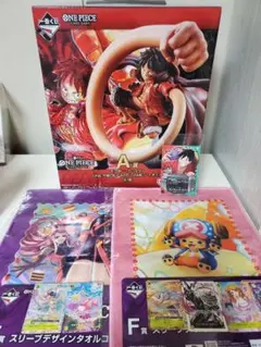 ワンピース　一番くじ　 4点 セットONE PIECE A賞 ルフィ 先着 F賞