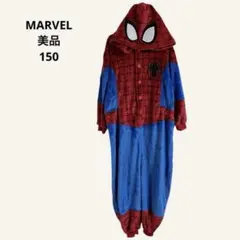 美品　MARVEL スパイダーマン 着ぐるみ　つなぎ　パジャマ 150