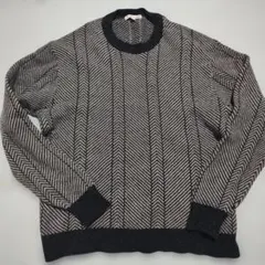 ユニクロ×JWアンダーソン ラムクルーネックセーター　ヘリンボーン Lサイズ