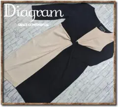 ま*ゆ様 ダイアグラムグレースコンチネンタル　７分袖切替ワンピース