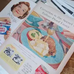 B404 洋書 ヴィンテージ 雑誌 切り離し 40枚 紙物 ジャンクジャーナル