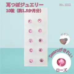 耳つぼジュエリー（スワロフスキー）　ピアス　10個入り　No.1012