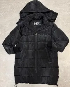【極美品】DIESEL ダウンジャケット　黒極暖　品切れ商品