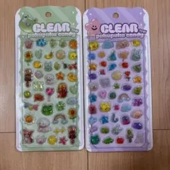 クリア ぷくぷくキャンディシール 2枚セット 吉田産業