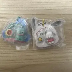 食玩　サンリオキャラクターズ パッケージチャーム　ハンギョドン　ポチャッコ