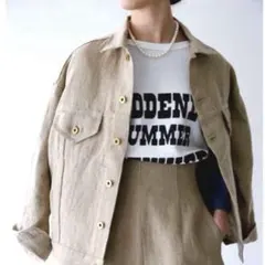 マジソンブルーリネンブルゾン マジソンブルーリネンブルゾン MADISONBLUE（マディソンブルー