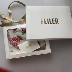 ✨FEILER ✨マイジュリエット✨ゲストタオル37×50 ✨グレー/ピンク
