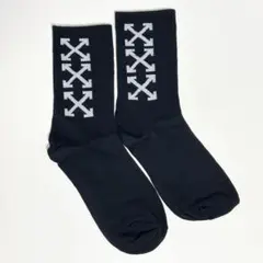 OFF-WHITE オフホワイト XXXロゴ ソックス フリー ブラック 黒