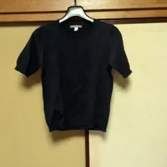 ヒューマンウーマンニットTシャツ サイズ2 ネイビー紺色のサムネイル