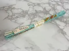 未使用 正絹 帯締め 水色 上品 和装小物
