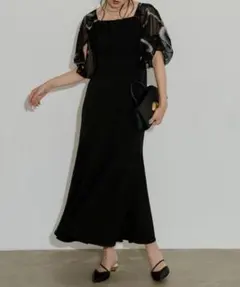 新品タグ付LE’RURE Graffiti balloon sleeveドレス