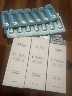 d'Alba UVサンクリーム3箱& Yunth AZセラム14日分セットのサムネイル