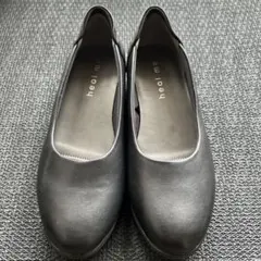 heal me ブラック スリッポン 22.5 軽量パンプス　冠婚葬祭