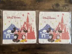 東京ディズニーリゾート ミッキー＆ミニー タオル 2枚セット　明治　非売品