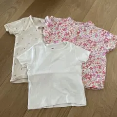 H&M UNIQLO キッズ 半袖Tシャツ 3枚セット 90cm〜98cmのサムネイル
