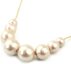 匿名配送　レディース　大粒コットンパール　ネックレス