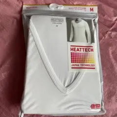 M、ユニクロヒートテック Vネック9分袖、1個
