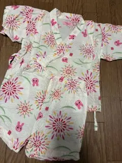 ホットビスケッツMIKIHOUSEミキハウス୨♡୧花火柄甚平 80