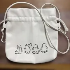 最終お値下げ！！ディズニー　ベイマックス巾着型ショルダーバッグ