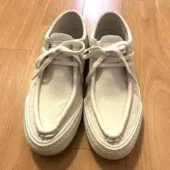 コンバース ホワイト レザー スニーカー