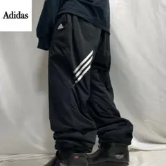 00s Adidas ナイロン トラックパンツ ジャージ Tech ドローコード