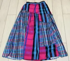 【新品】Freada フリーダ チェックパッチワークフレアスカートのサムネイル