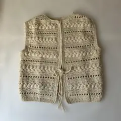 nest Robe ペルー クロシェニット 2way ベスト [ 新品未使用 ]