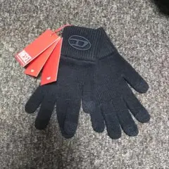 ブラックニット手袋 フリーサイズ 新品