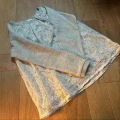 最終価格♡グレー レース付き 長袖カットソー トレーナー