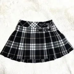 美品✨バーバリー ブルーレーベル ノバチェック プリーツ　ラップスカート　y2k