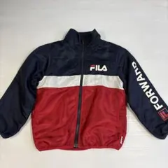 FILA ジップアップジャケット 110サイズ ネイビー/レッド