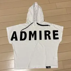 ピンクラテ　パーカーTシャツ　M