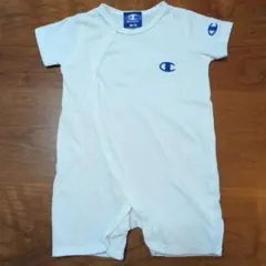 Champion ホワイトロンパース 60-70cm