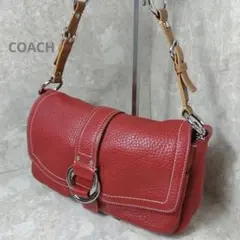 ✨美品✨COACH コーチ ソーホー SOHOレザー　ショルダーバック朱色