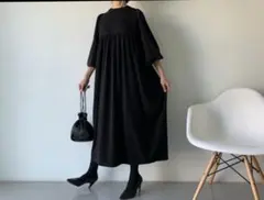 冠婚葬祭マタニティフレアスリーブ ロングフォーマルドレスワンピース