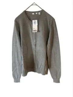 UNIQLO 新品タグ付き　UVカットクルーネックカーディガン　グレー　春夏秋