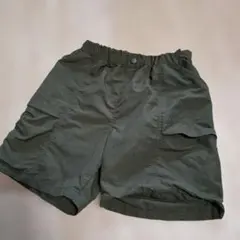 UNIQLO キッズ ハーフパンツ 120cm カーキ